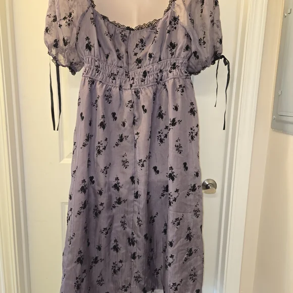Cider XL & 2X Brand new Purple Floral Dress - Picture 2 of 2